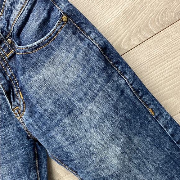 Rock & Roll Denim Pistol Straight Leg Jeans with Classic Medium Wash - Picture 9 of 13